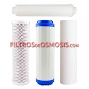 FILTROS DE OSMOSIS 10" ESTANDAR PACK 4