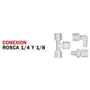Conexión Rosca 1/4 y 1/8